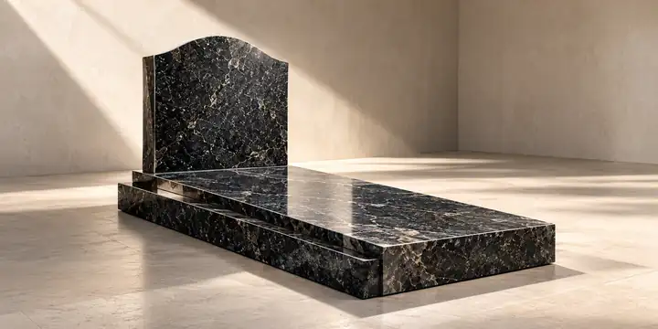 Illustration d'un monument funéraire en granit
