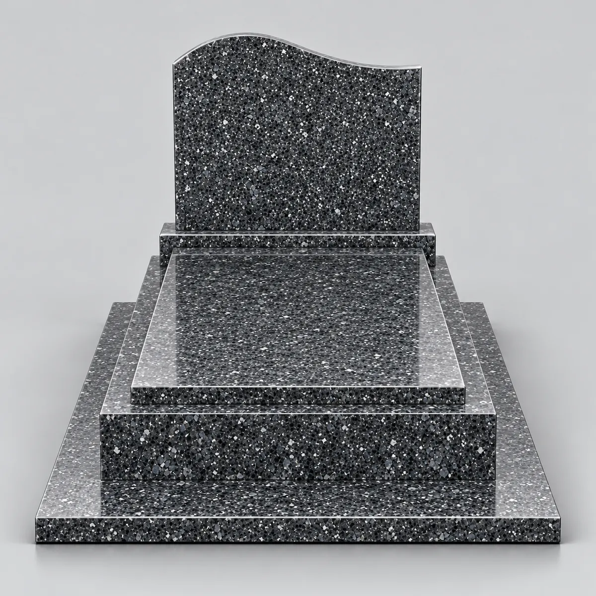 Stèle du modèle Monument 4 pièces, stèle doucine, monument funéraire en Bengal, vue de face