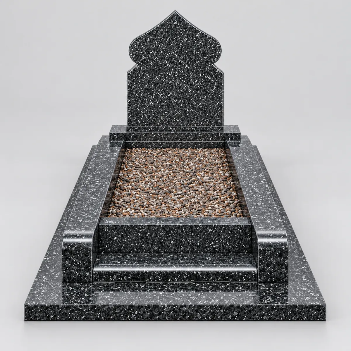 Stèle du modèle Monument musulman, monument funéraire en Bengal, vue de face